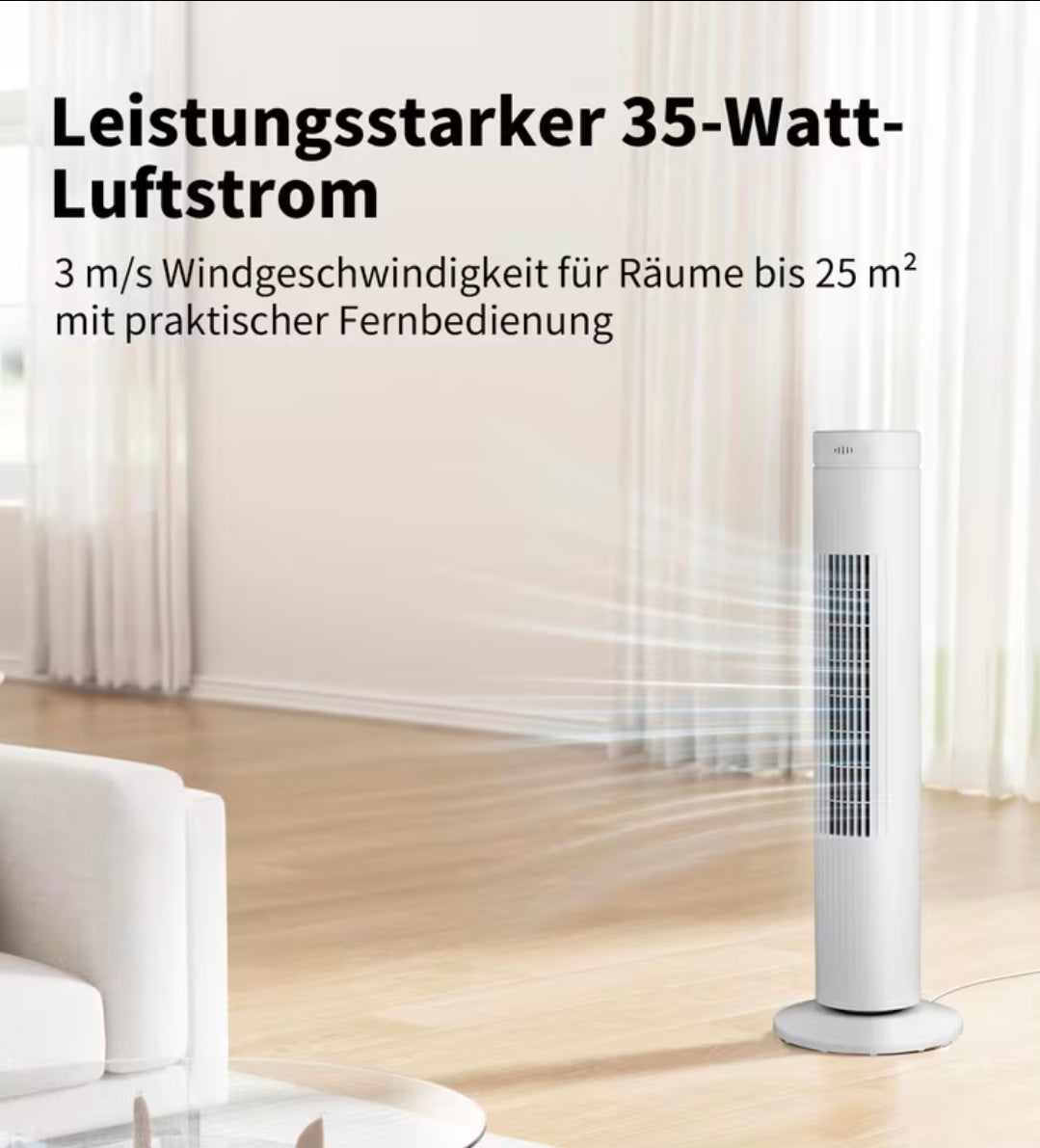 Aeco Airx - مروحة تهوية برجية صامتة - Turmventilator Leise & Leistungsstark