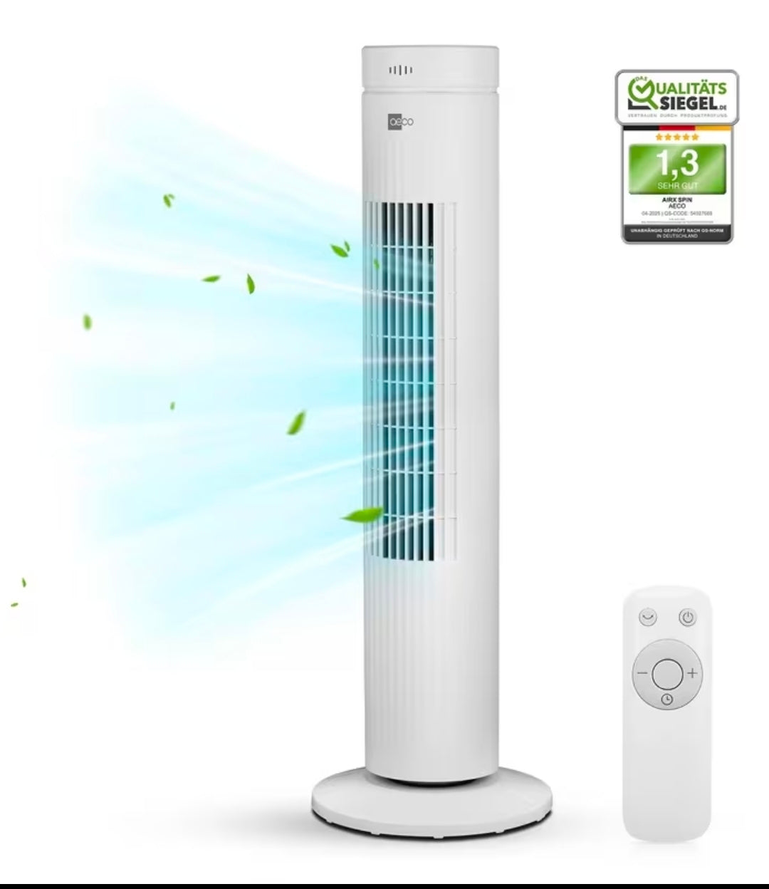 Aeco Airx - مروحة تهوية برجية صامتة - Turmventilator Leise & Leistungsstark
